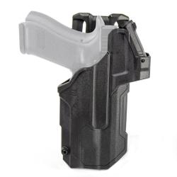 Holster Blackhawk T-Series L2D LB RDS Duty Noir Glock 17 / 19 Droitier