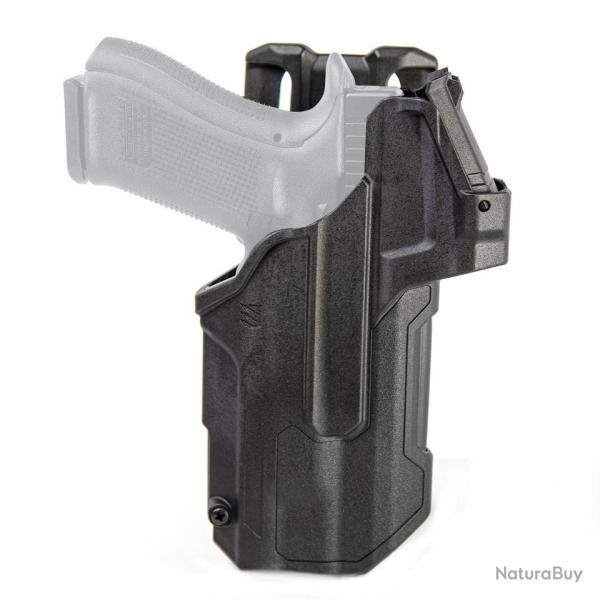 Holster Blackhawk T-Series L2D LB RDS Duty Noir Glock 17 / 19 Droitier