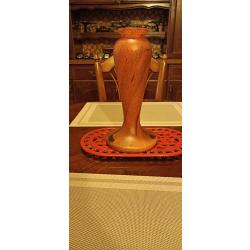 Vase p&acirc;te de verre, sign&eacute; vianne