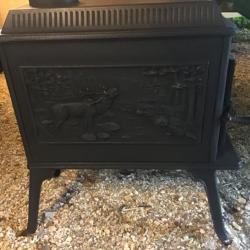 Poile &agrave; bois tout  fonte