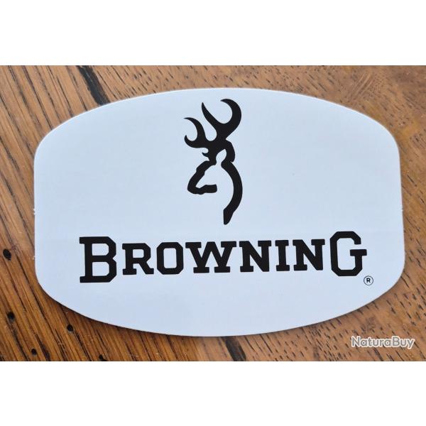 Autocollant chasse , Armes , tir , ball-trap , Browning ovale