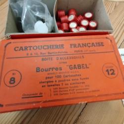 boite rechargement cal 12 bourres gabel