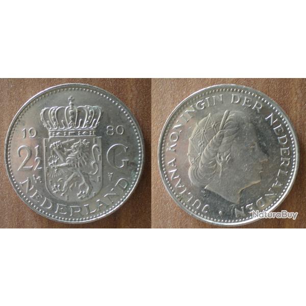 Pays Bas 2.5 Gulden 1980 Netherlands Cents Guldens Nederland Hollande Piece