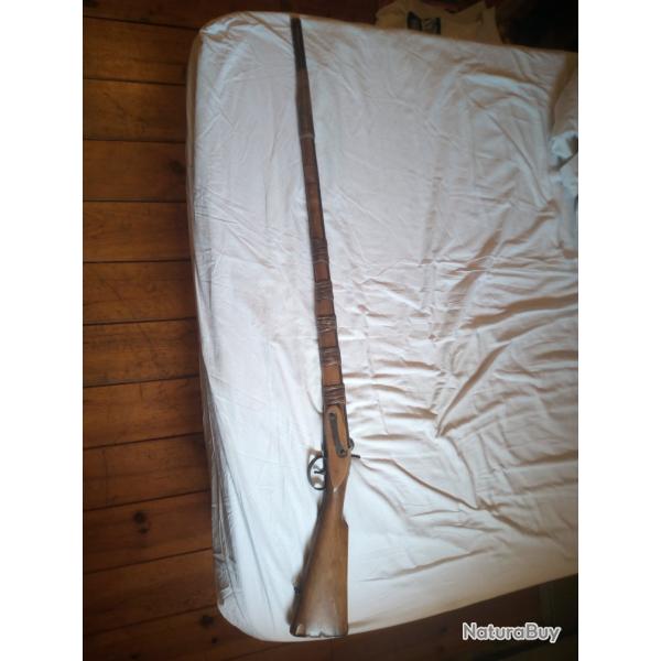 Fusil ancien poudre noire m�canisme fonctionel