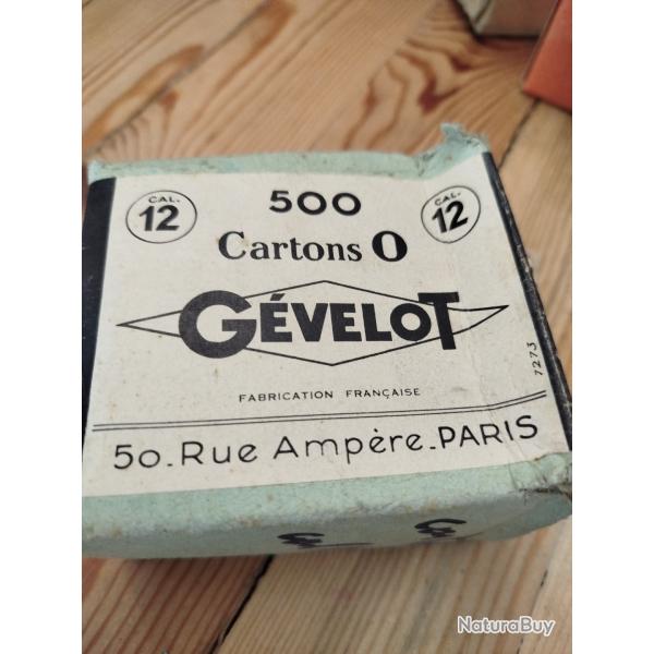 cartons blancs g�velots cal 12