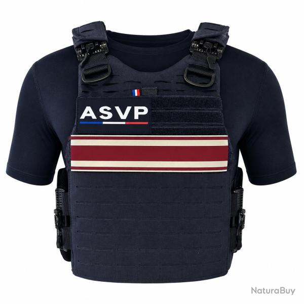Gilet Pare Balle Couteau ASVP NIJ IIIA Quick Release 50 Joules