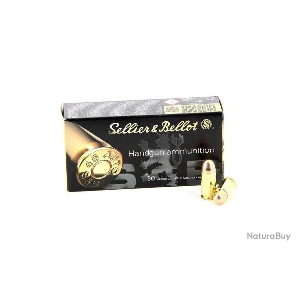 1000 cartouches 45 ACP SELLIER & BELLOT