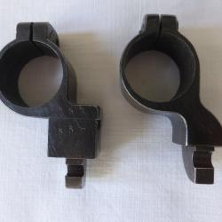 Anneaux de lunette de vis&eacute;e de tireur d'&eacute;lite &agrave; griffe type BNZ allemand K98 WW2