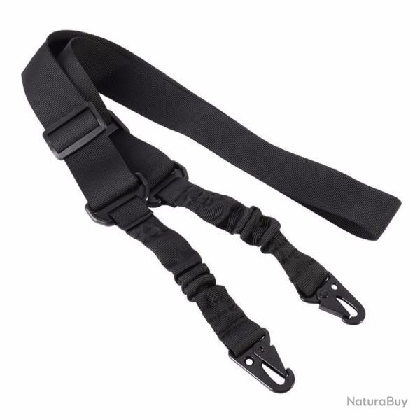 BRETELLE, �LINGUE, SANGLE, BANDOULI�RE NOIRE POUR ARMES 2 POINTS (NEUVE)