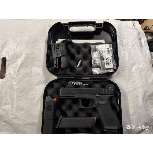Glock 17 gen 5 hausse r�glable+ connecteur zev
