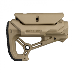 Crosse compacte CQB FAB Defense GL-CORE S CP avec appui-joue pour AR15/AK et tubes Mil-Spec/commerci