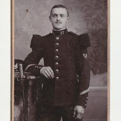 PHOTO D'UN SOLDAT DU 3 &deg; BATAILLON DE CHASSEURS ALPINS