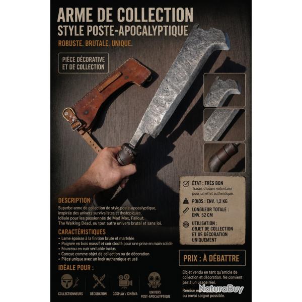 Faucille machette post-apocalyptique
