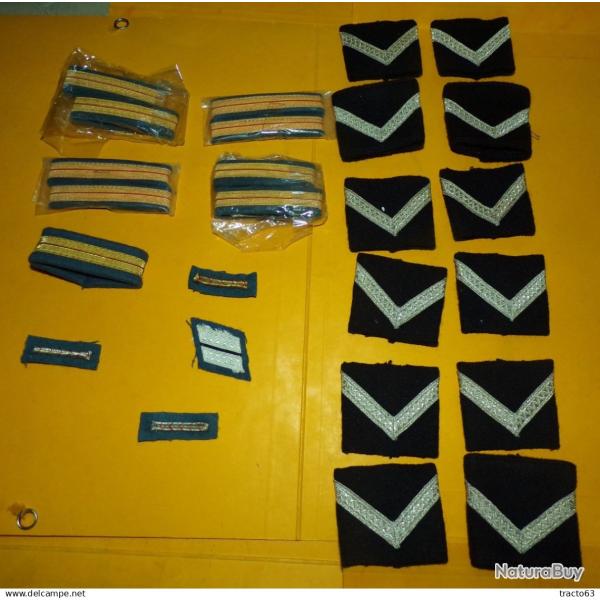 LOT DE GALONS POUR LA POLICE FRANCAISE , BON ETAT VOIR PHOTOS . POUR TOUT RENSEIGNEMENT ME CONTACTER