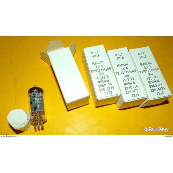 LOT DE LAMPES TUBES RADIO MILITAIRE ,� REFERENCE 6AK6 ,NOS AND NIB TUBES , RADIOAMATEUR ,� NEUF�, VO