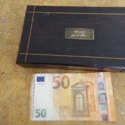 boite coffret de r&eacute;compense compas plaque laiton " DONNE PAR LE ROI " Restauration Louis XVIII
