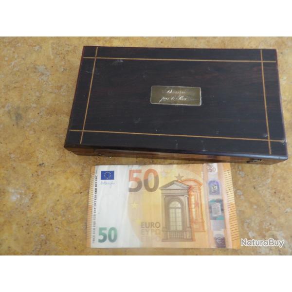 boite coffret de r�compense compas plaque laiton " DONNE PAR LE ROI " Restauration Louis XVIII