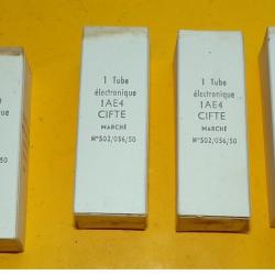 LOT DE LAMPES TUBES RADIO MILITAIRE , REFERENCE 1AE4 CIFTE&nbsp;,NOS AND NIB TUBES , RADIOAMATEUR ,&nbsp; NEUF