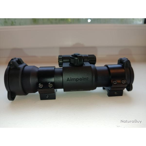 Aimpoint 9000SC point 4MOA avec collier de montage fixe pour rail weaver/picatiny/ tikka t3-t3x