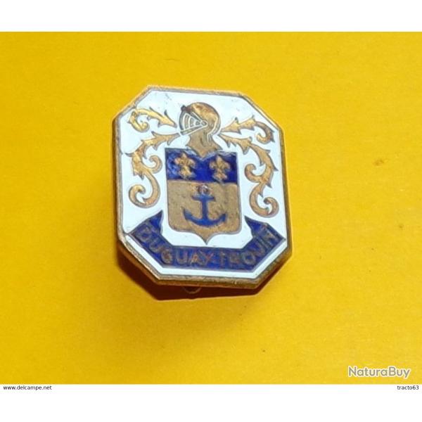 MARINE :�DUGUAY - TROUIN, Croiseur, (4/Pl. 8) �mail, fond blanc, dos grenu,�FABRICANT A.AUGIS 28. ME