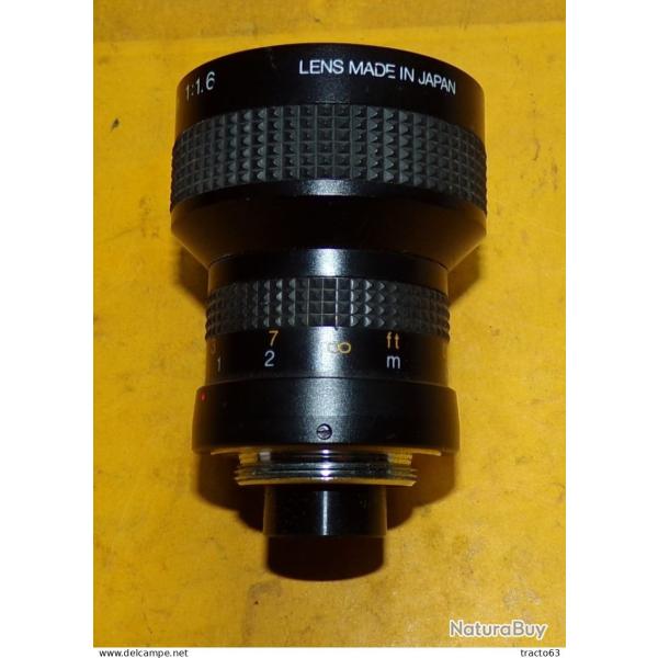 OBJECTIF POUR CAMERA 8 MM�  ,FABRICATION LENS MADE IN JAPAN ,BON ETAT VOIR PHOTOS. POUR TOUT RENSEIG