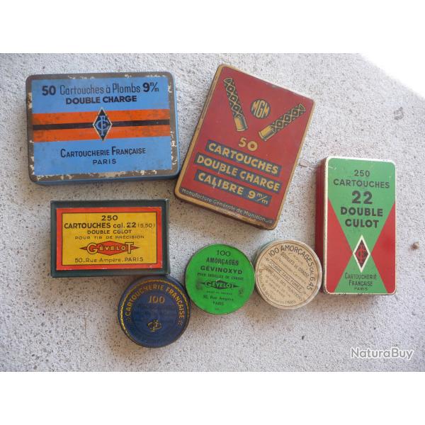 Boites de cartouches pour la collection