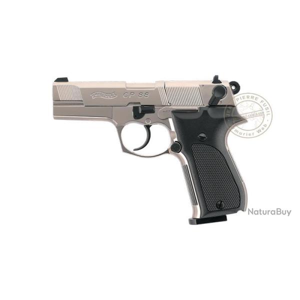 Pistolet � plomb CO2 4.5 mm WALTHER CP88 3,5'' (3,6 joules) Nickel