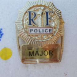 plaque de ceinture police major,neuve !!RARE