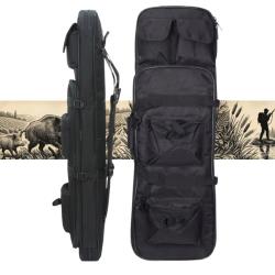 Sac &agrave; dos / Housse de transport pour Fusil Sniper et Carabine (Noir) - Tir & Airsoft