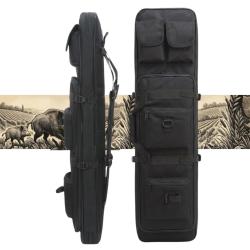Sac &agrave; dos / Housse de transport pour Fusil Sniper et Carabine (Noir) - Chasse, Tir et Airsoft