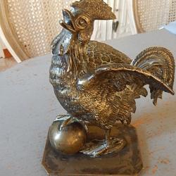 coq de hampe louis philippe en laiton