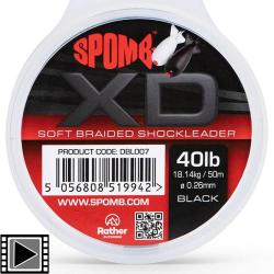 T&ecirc;te de Ligne Spomb XD Shock Leader Black 0.26mm 50m