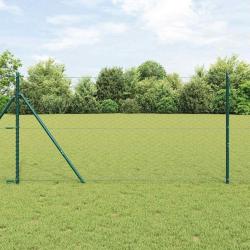 Fixation au sol hexagonale 100 x 1,4 m Acier recouvert de PVC