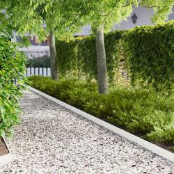 Bordure de Pelouse 20 pcs 103 x 10 cm Acier Blanc