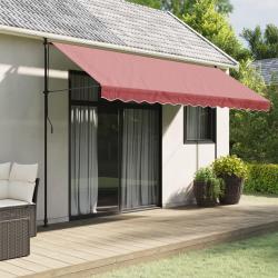Tissu de remplacement de cantonni&egrave;re d'auvent rayure bordeaux