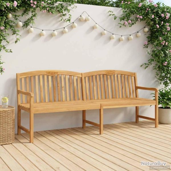 Banc en Bois Sculpt� en Rose 228 x 60 x 90 cm Naturel