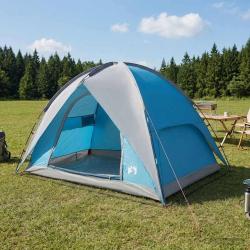 Tente de camping avec un abri imperm&eacute;able D&ocirc;me Bleu
