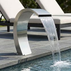 Fontaine de piscine Argent&eacute; 60 x 30 x 70 cm Acier inoxydable
