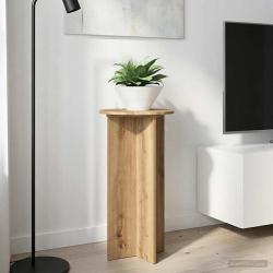 Support de Plante 2 pc Ch&ecirc;ne artisanal 40 x 40 x 80 cm