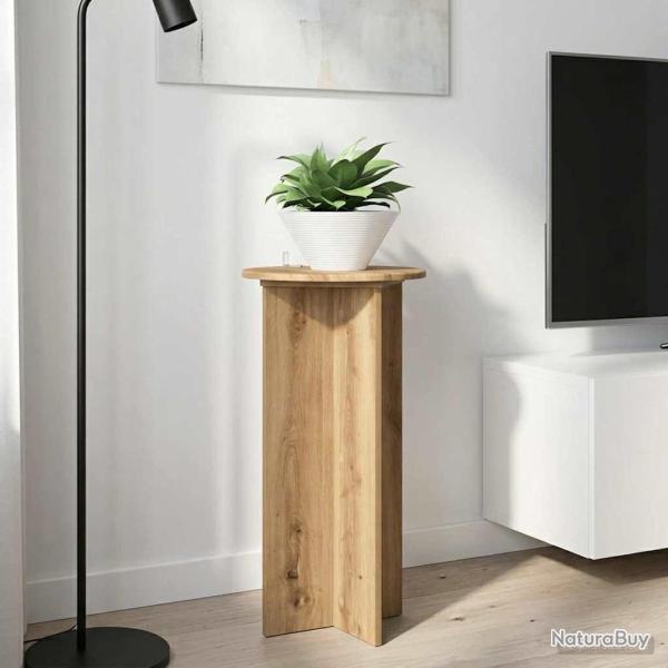 Support de Plante 2 pc Ch�ne artisanal 40 x 40 x 80 cm