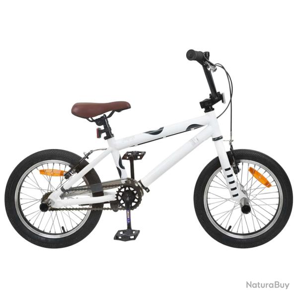 BMX 16 Pouces pour 5-8 ans Blanc
