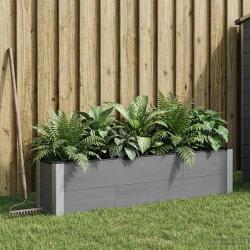Jardini&egrave;re sur&eacute;lev&eacute;e Gris 150 x 30 x 36 cm