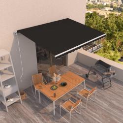 Auvent r&eacute;tractable automatique 400x350 cm Anthracite