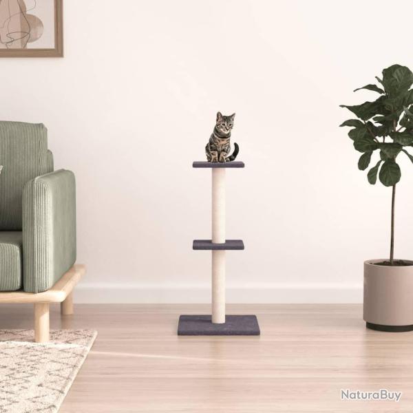 Arbre � chat avec griffoirs en sisal gris fonc� 73 cm