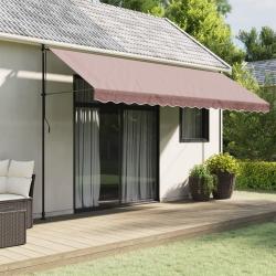 Tissu de remplacement de cantonni&egrave;re d'auvent rayure marron