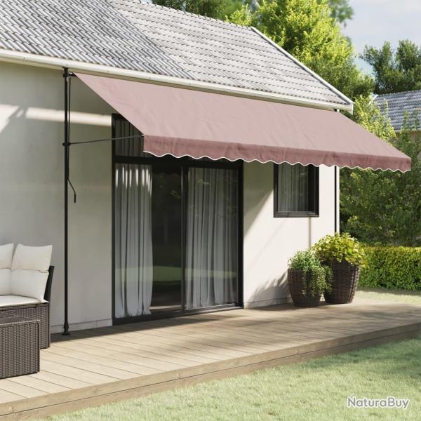 Tissu de remplacement de cantonni�re d'auvent rayure marron