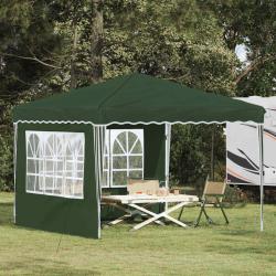 Tente de f&ecirc;te pop-up 288 x 288 x 245 cm Vert Tissu Oxford