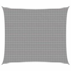 Voile d'ombre Anthracite et blanc 6 x 7 m HDPE