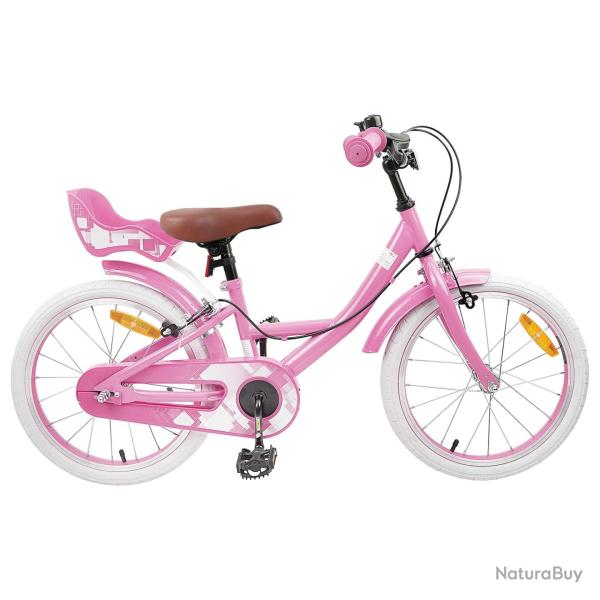 V�lo pour Enfants 18 Pouces pour les 5-7 ans Rose clair