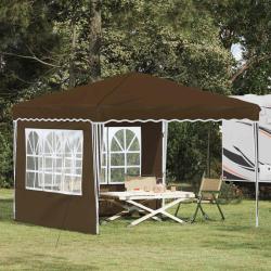 Tente de f&ecirc;te pop-up 288 x 288 x 245 cm Taupe Tissu Oxford